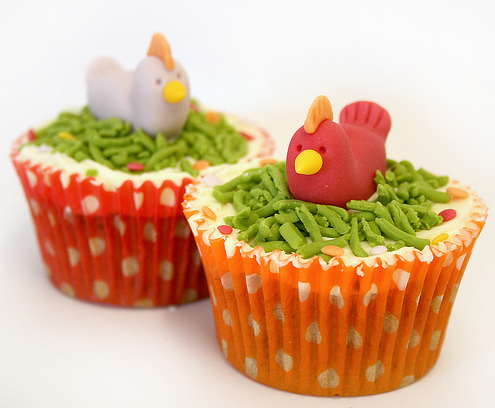 3 Easy Chicken Cupcake Ideas